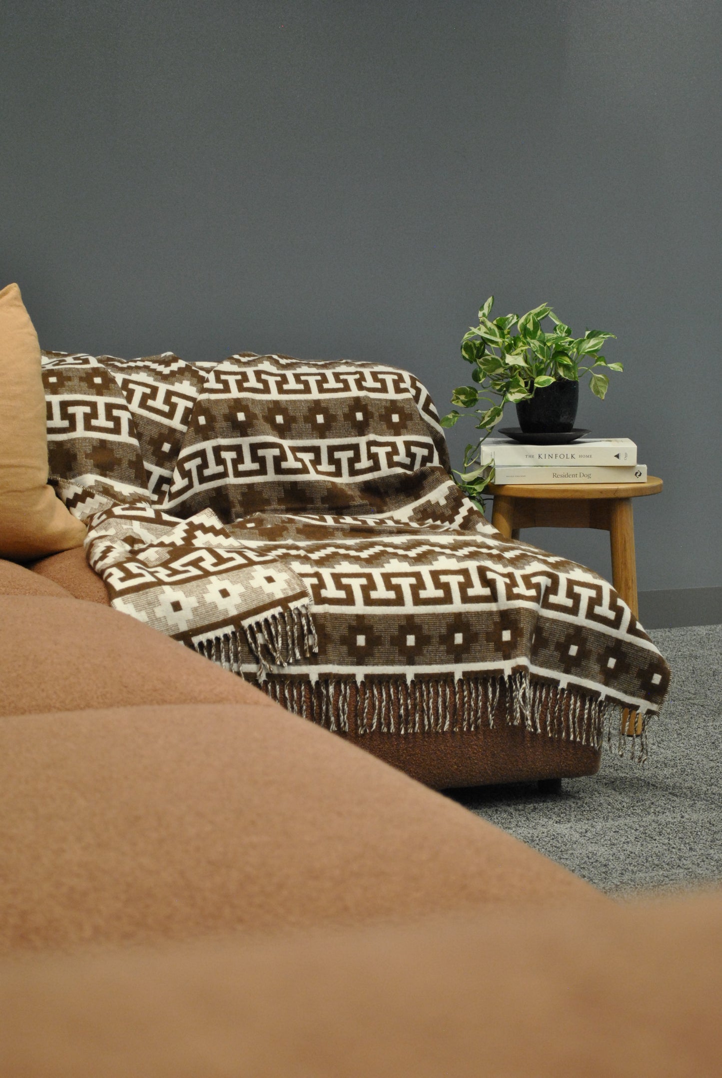 Milk Chocolate Alpaca Throw