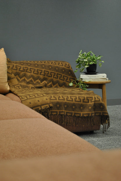 Caramel Chocolate Alpaca Throw
