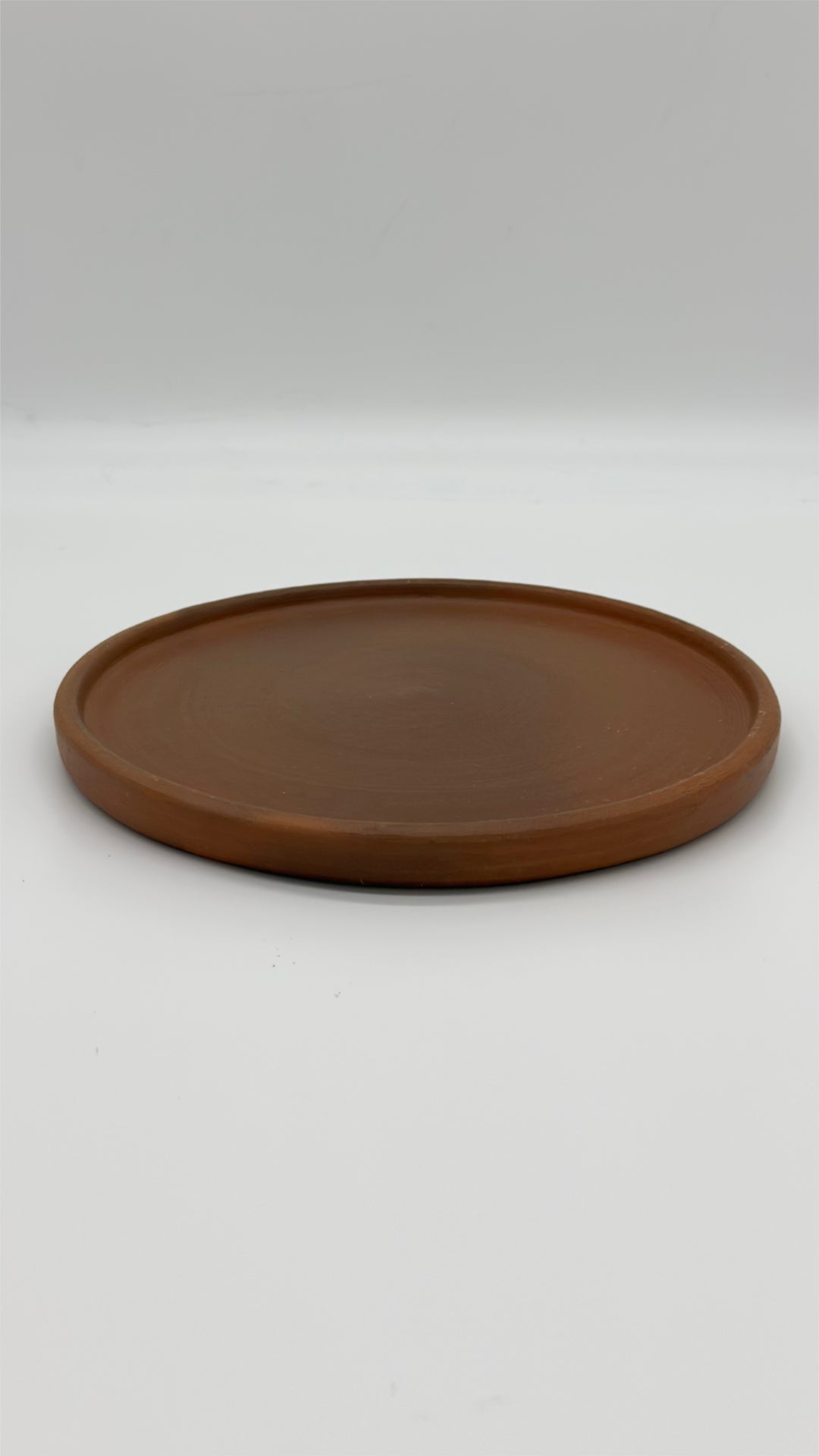 Terracotta Unglazed Large Plate | Handmade Pomaire Pottery