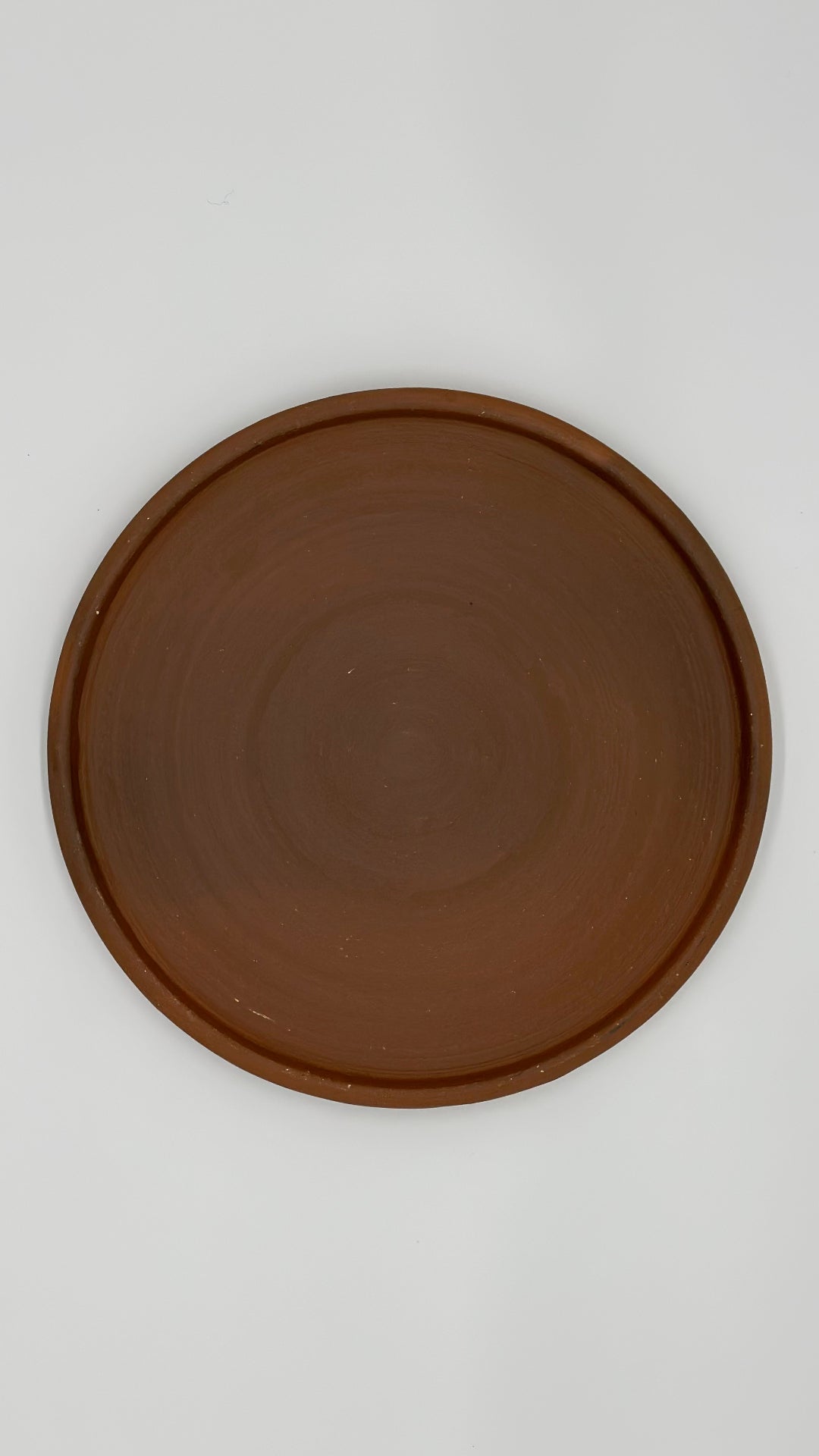 Terracotta Unglazed Large Plate | Handmade Pomaire Pottery