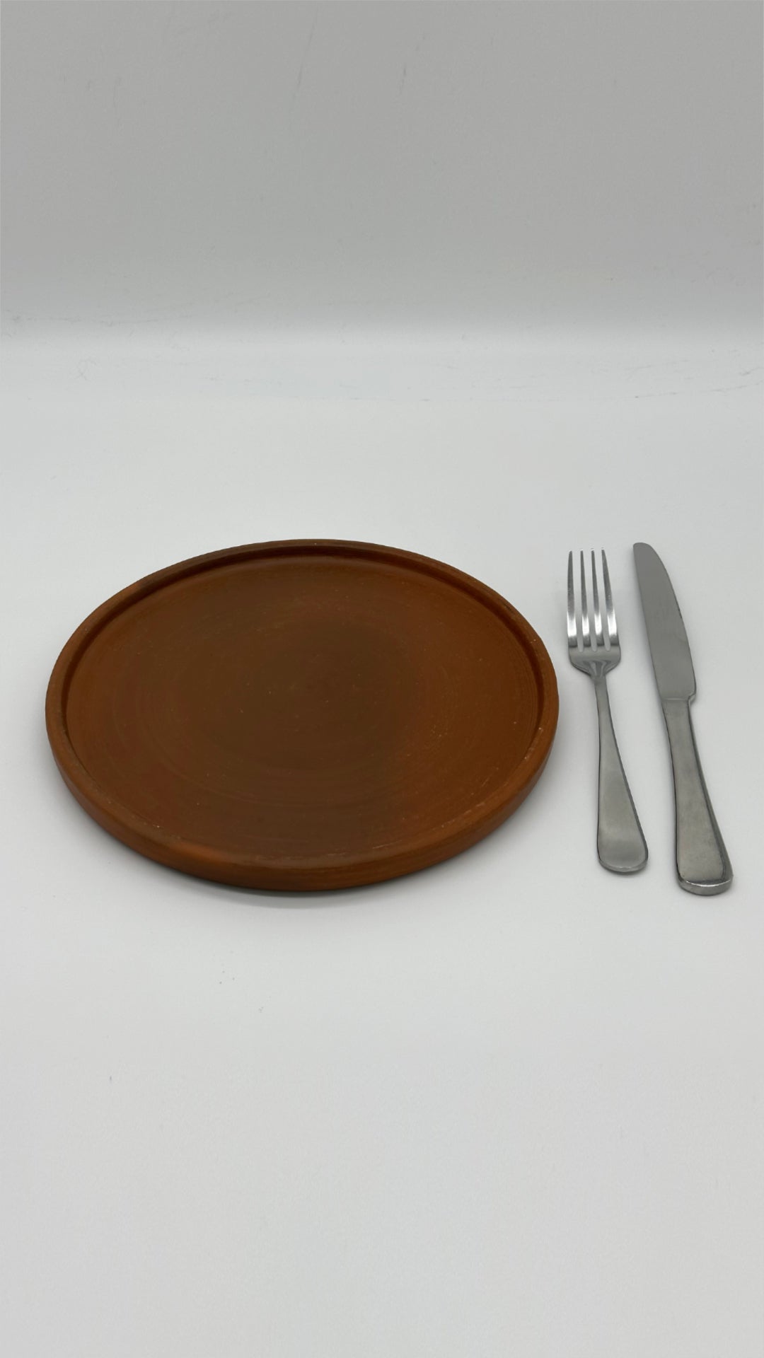 Terracotta Unglazed Large Plate | Handmade Pomaire Pottery