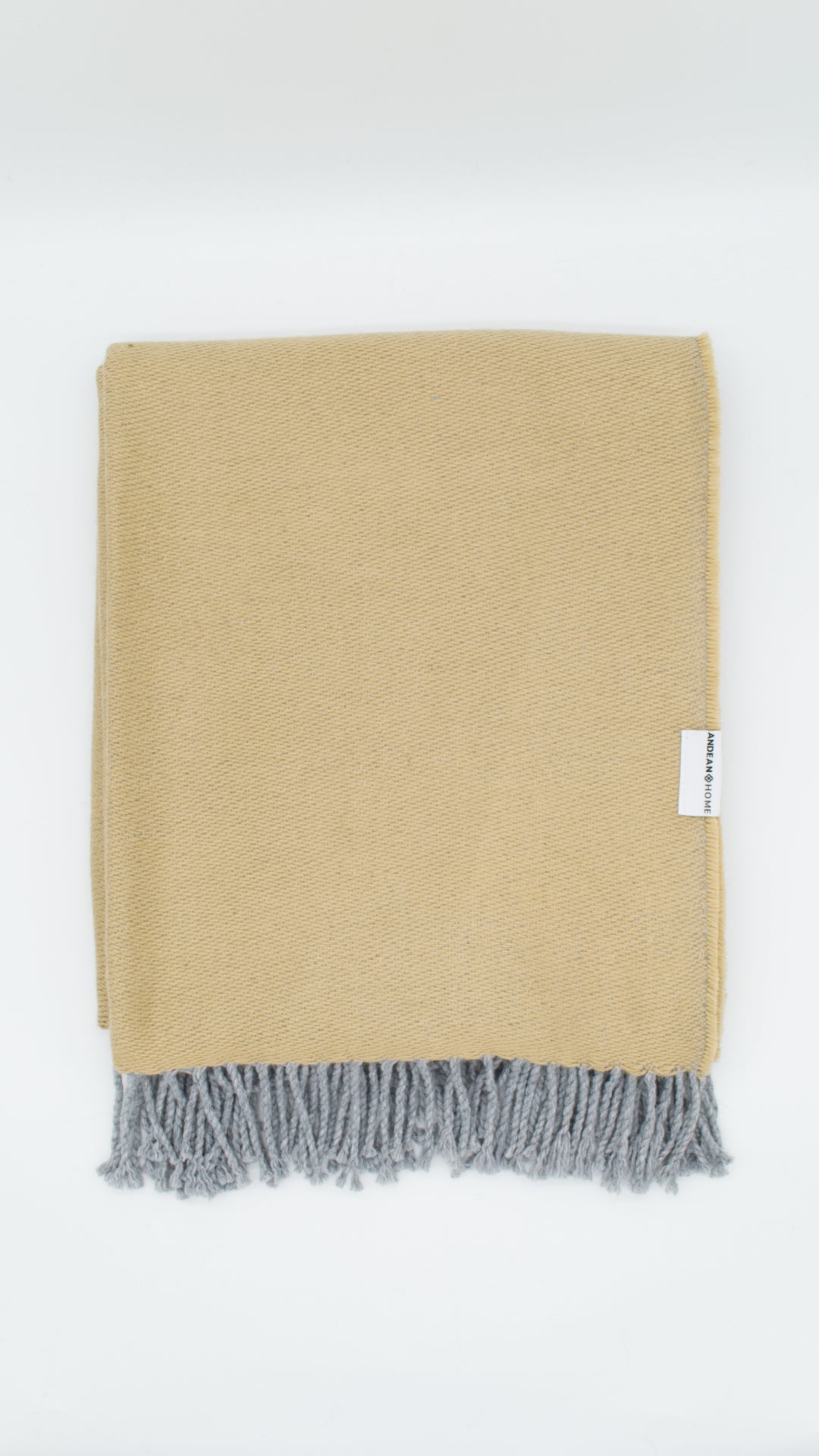 Lightweight Sand Alpaca Throw
