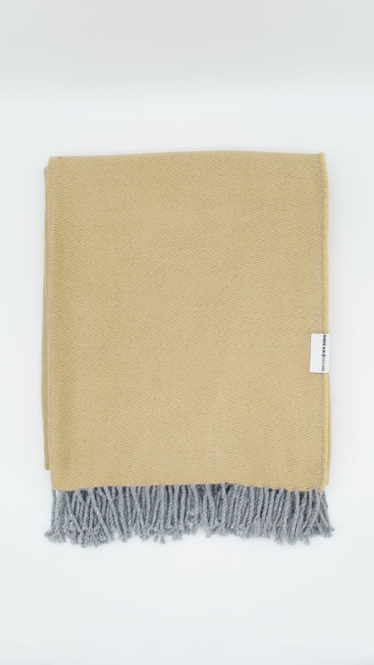 Lightweight Sand Alpaca Throw