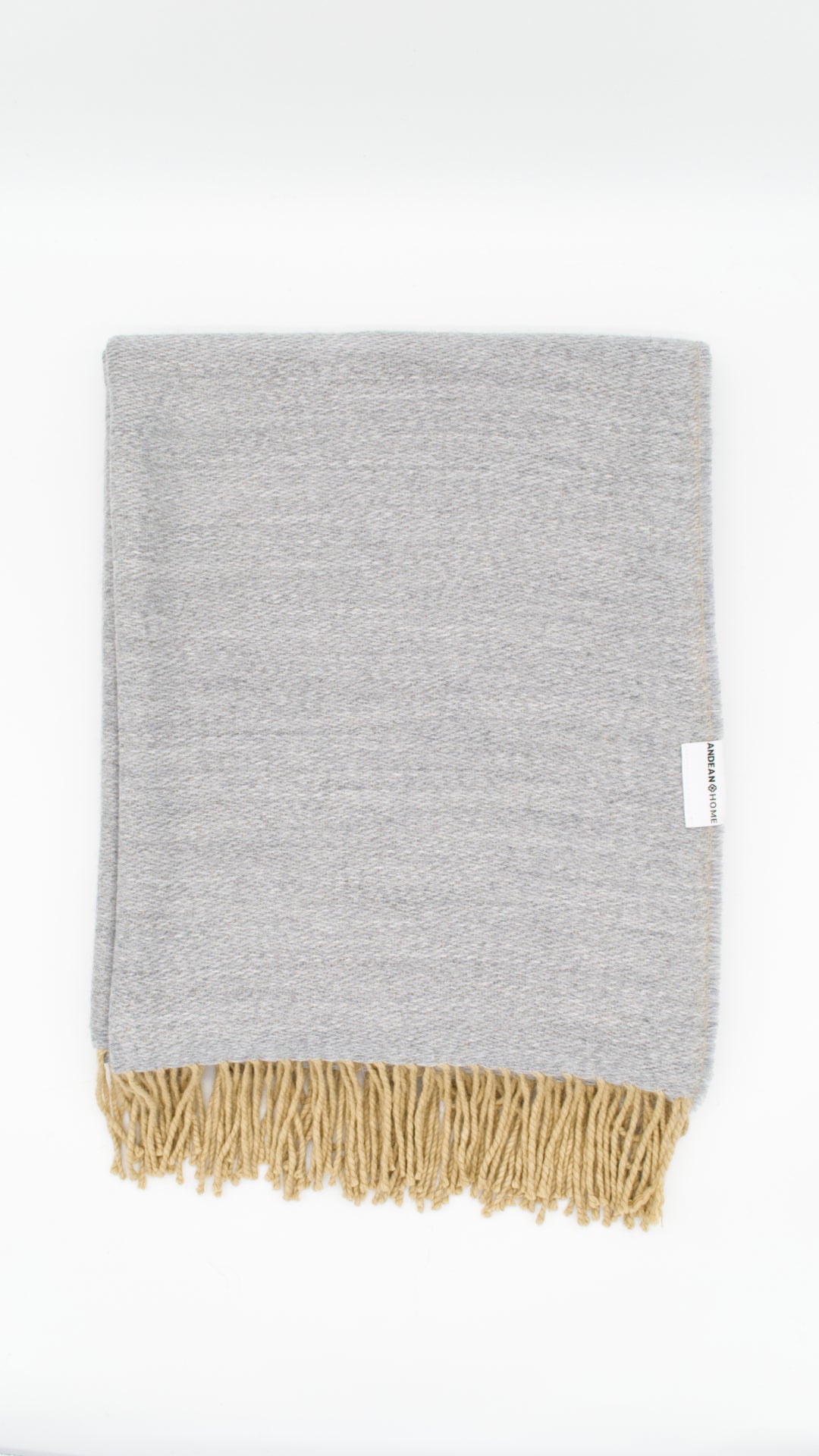 Lightweight Grey Alpaca Throw