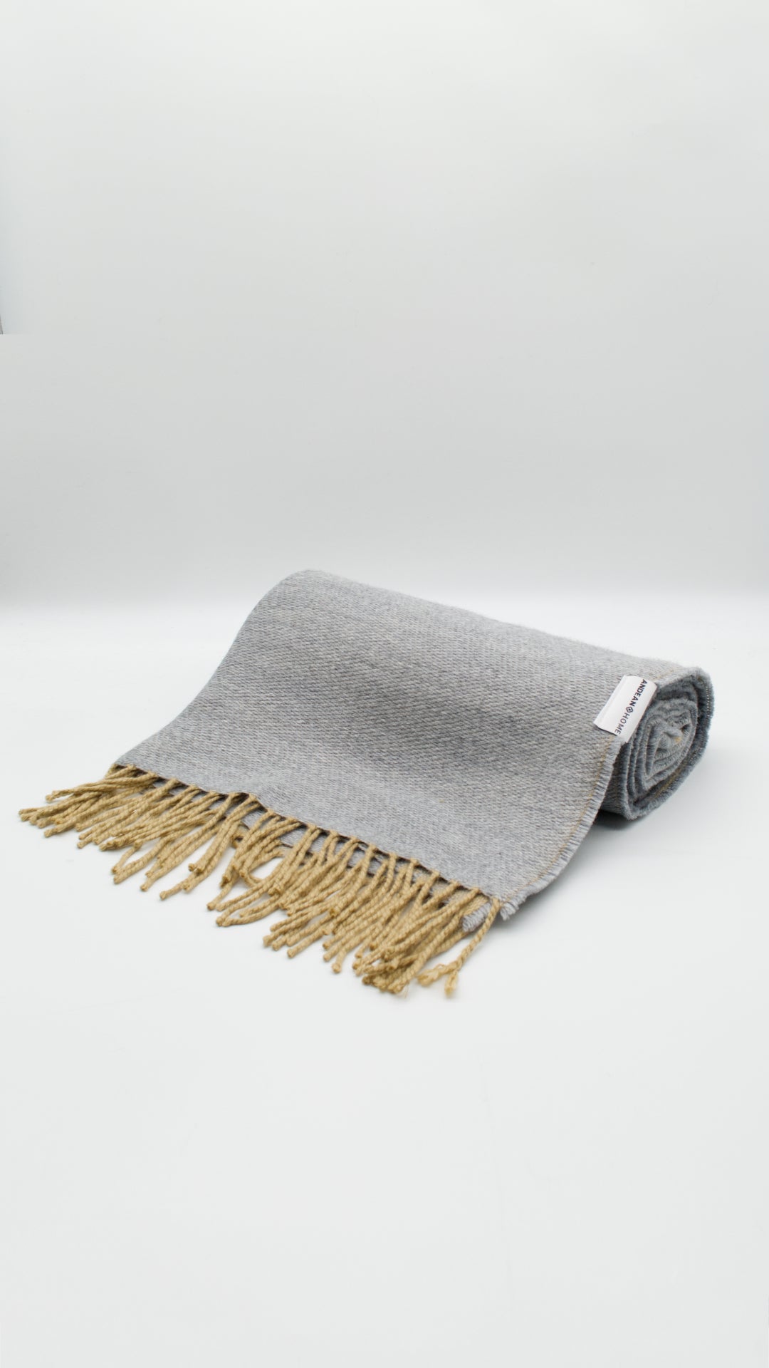 Lightweight Grey Alpaca Throw