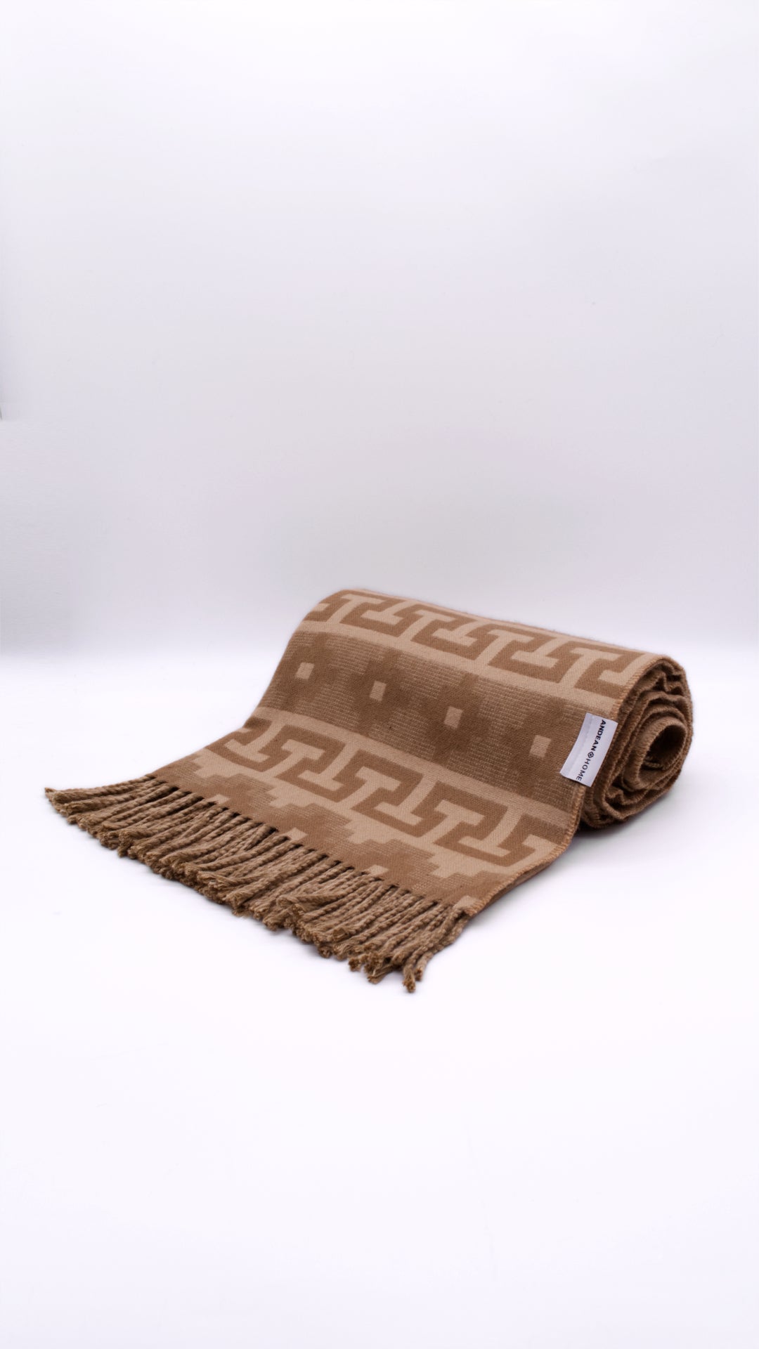 Light Camel Alpaca Throw