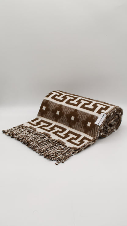 Milk Chocolate Alpaca Throw