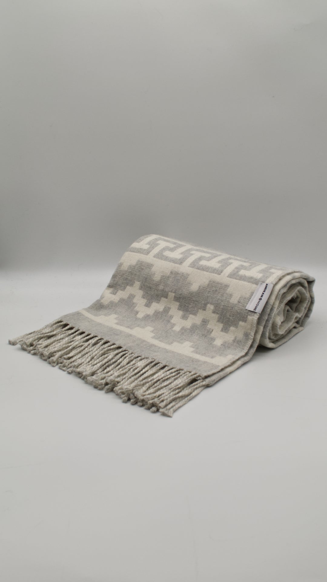 White Stone Alpaca Throw