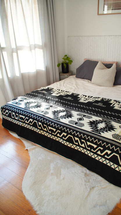 Handwoven Alpaca Throw Blanket