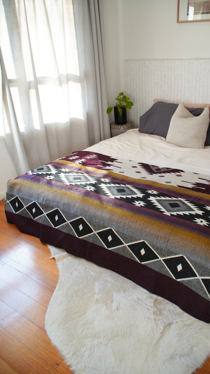 Handwoven Alpaca Throw Blanket