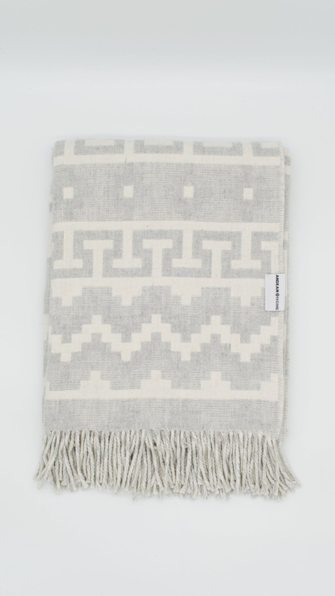 White Stone Alpaca Throw