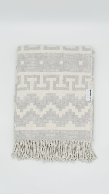 White Stone Alpaca Throw