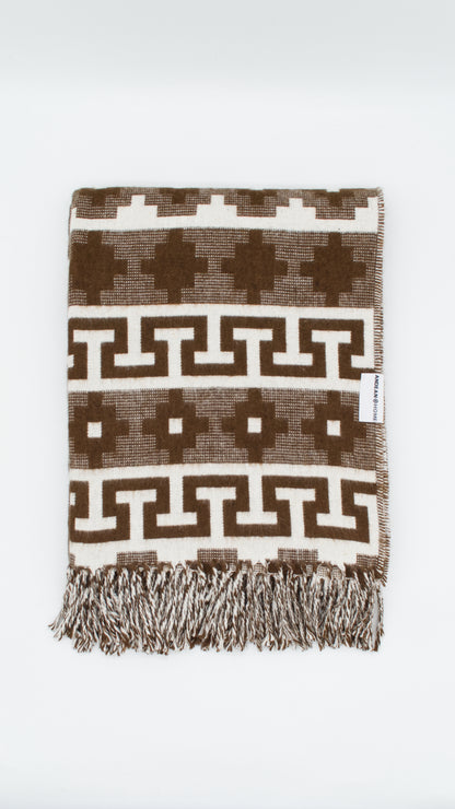 Milk Chocolate Alpaca Throw