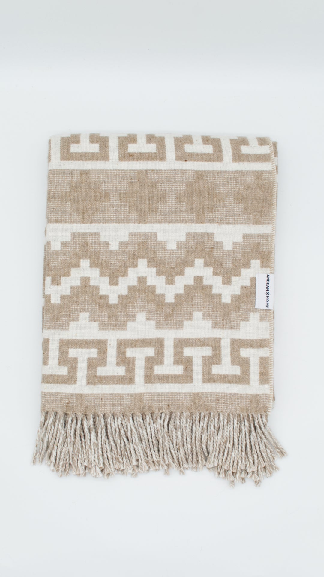 Light Sand Alpaca Throw