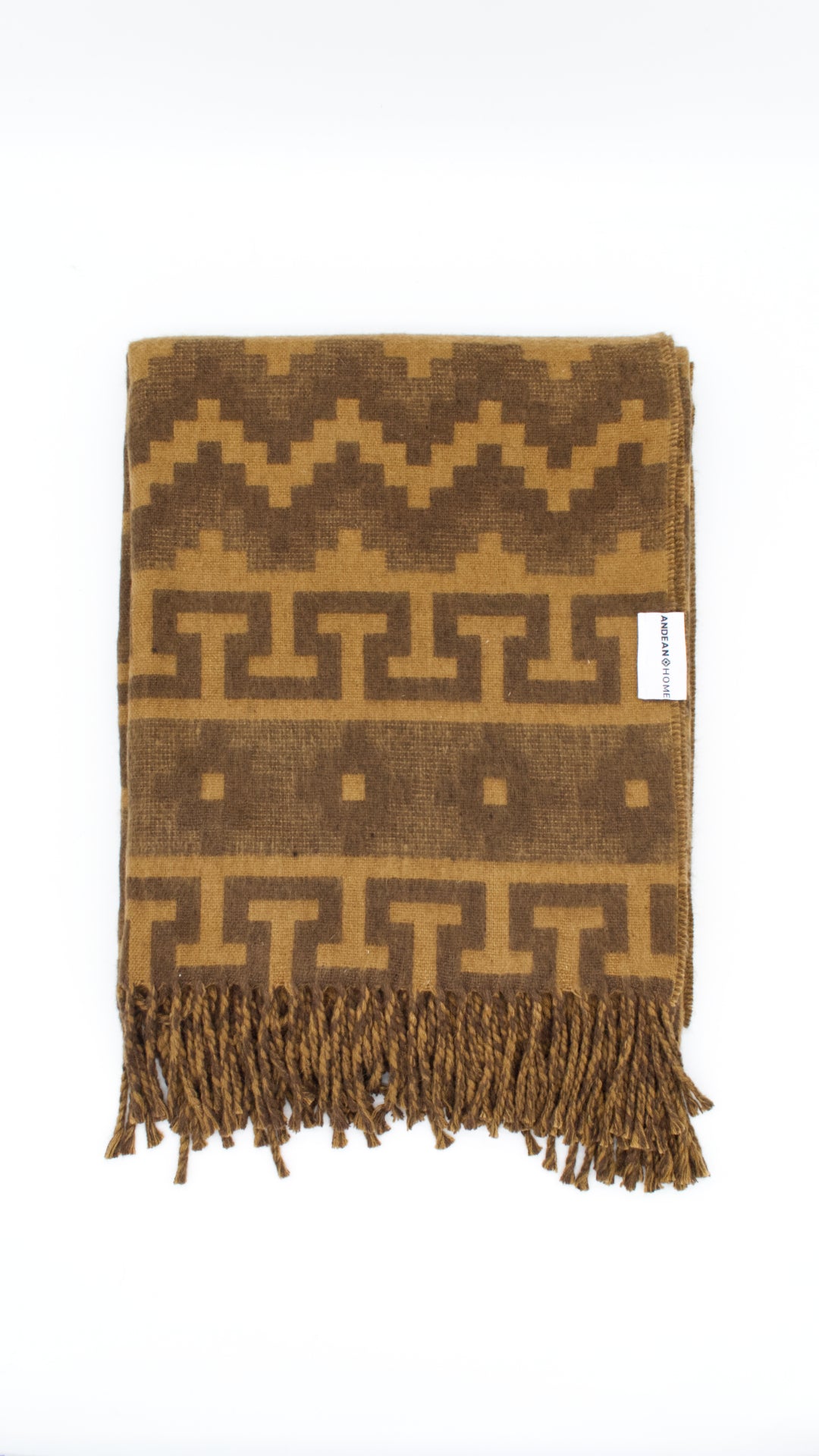 Caramel Chocolate Alpaca Throw