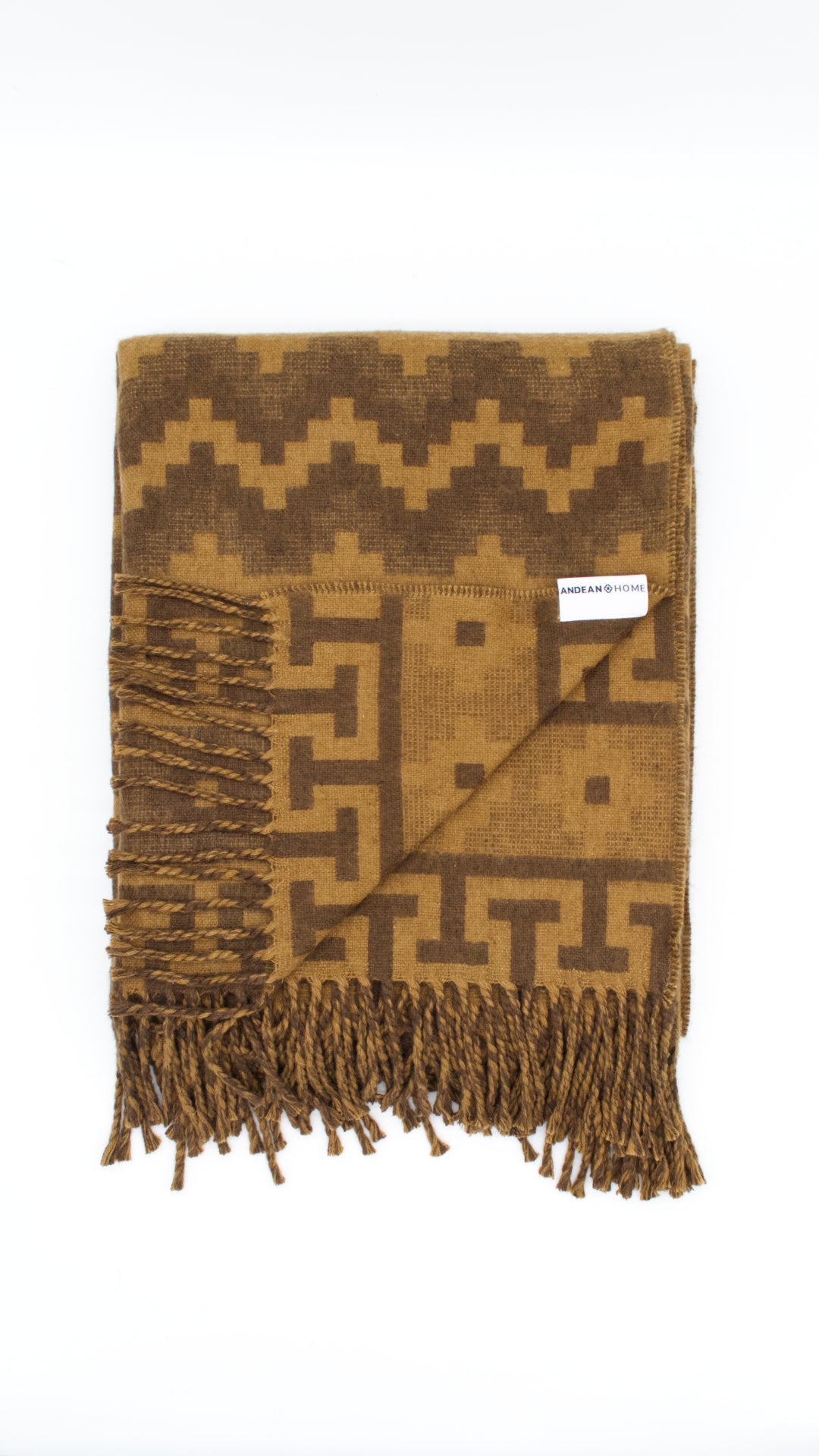 Caramel Chocolate Alpaca Throw