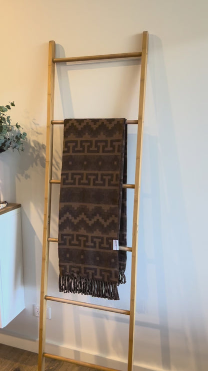 Caramel Chocolate Alpaca Throw