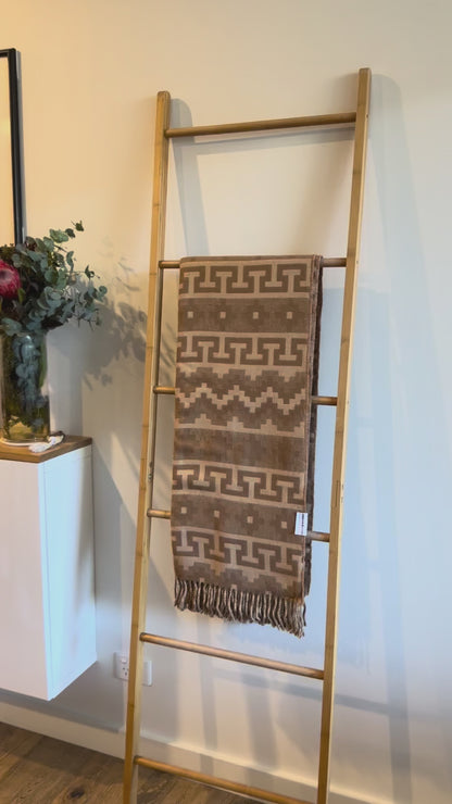 Light Camel Alpaca Throw