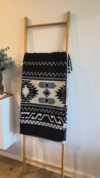 Handwoven Alpaca Throw Blanket