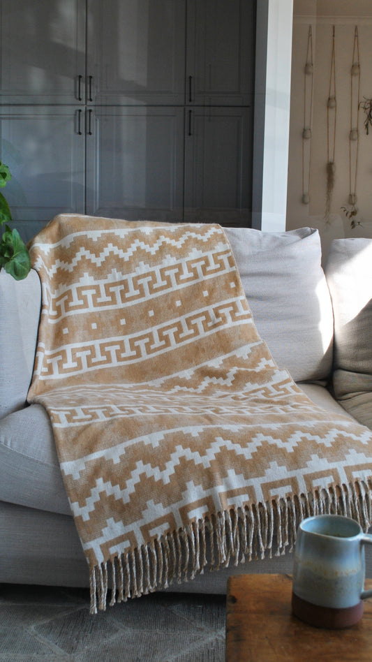 Beach Sand Alpaca Throw
