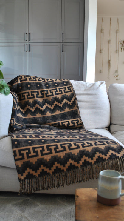 Mocha Alpaca Throw